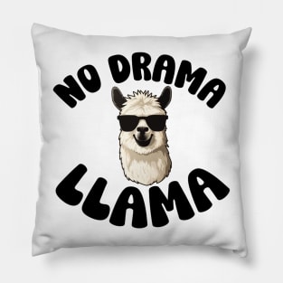 Cute Funny No Drama Llama Pillow