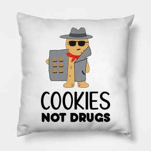 Cookies Not Drugs Funny christmas For Ugly xmax Sweater Pillow