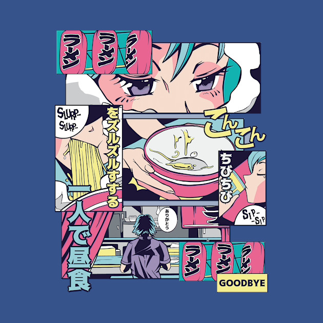 Disover Ramen Shop Retro Anime - Retro Anime - T-Shirt