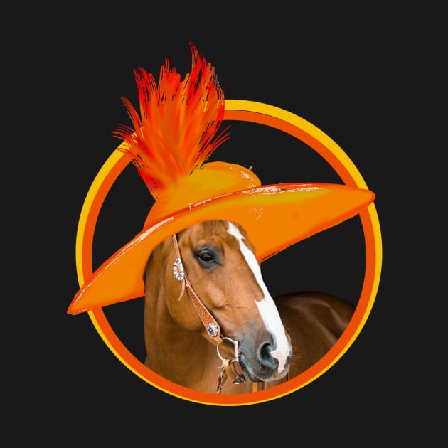 Kentucky Derby Horse With Hat by Fersan