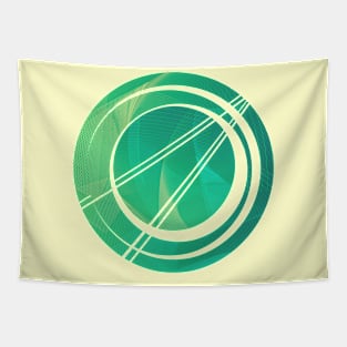 Geometric circle mint minimal Tapestry