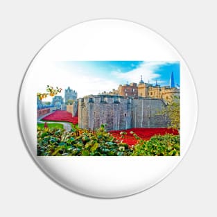 Tower of London Red Poppy Poppies UK Pin