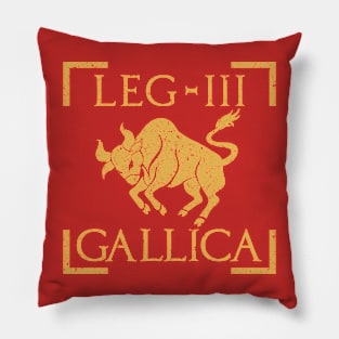 Legio III Gallica Taurus Bull Emblem Roman Legion Pillow