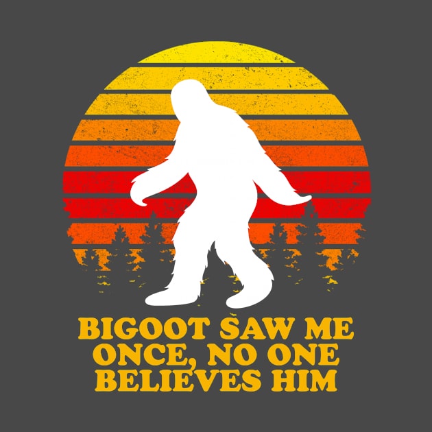 Bigfoot Saw Me Once, No One Believes Him by narekmug