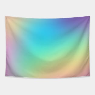 Soft Pastel Rainbow Ombre Design Tapestry