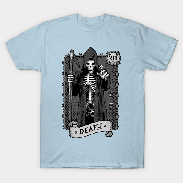 Disover Death Tarot Card Occult Grim Reaper Astrology - Tarot Card - T-Shirt