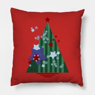 stars and stripes - christmas edition Pillow