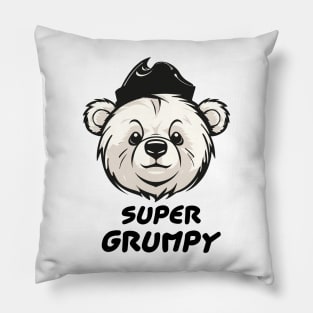 Bear Super Grumpy Pillow