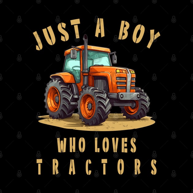 Farm Vehicle Country Life Boy who loves tractors Truck Boy by RetroZin