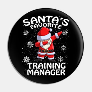 Santas Favorite Training Manager Christmas Pin