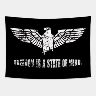 Freedom is a state of mind Tapestry