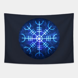 Helm of Awe Sigil, Icelandic Magical Stave Wrought in Ice Fire Tapestry