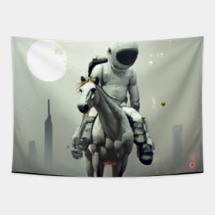 Astronaut and Horse Tapestry