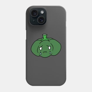 Sad Crying Green Bell Pepper Phone Case