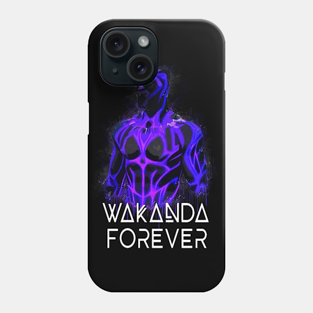 Wakanda Forever Black Panther Phone Case by RaphEmpire
