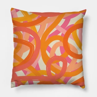 Abstract Pencil Pillow