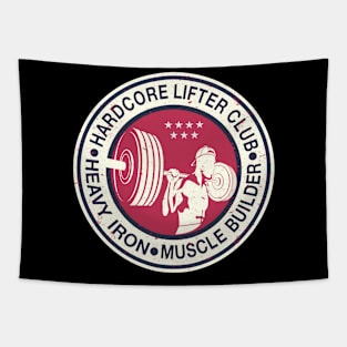 Fitness Hardcore Lifter Club Gym Workout Tapestry