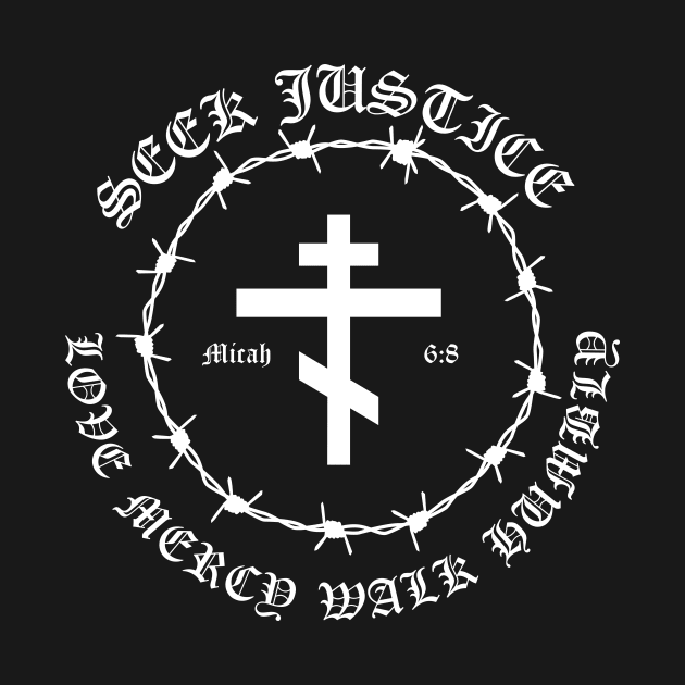 Micah 6:8 Seek Justice Love Mercy Walk Humbly Metal Hardcore Punk Pocket by thecamphillips