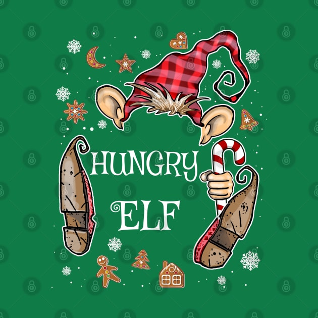 Funny Hungry Elf Christmas Costume by ArtedPool
