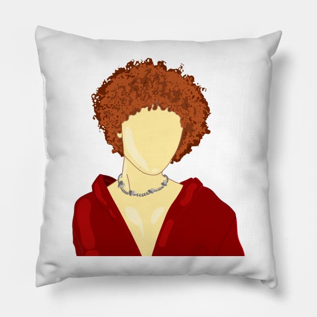 ice spice tiktok design sticker Pillow by artsuhana