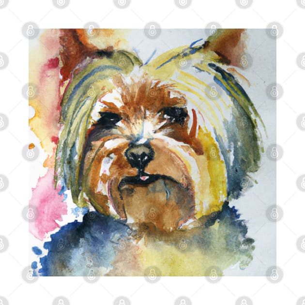 Yorkshire Terrier Watercolor - Gift For Dog Lovers by Edd Paint Something