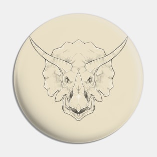 Triceratops Sketch Pin