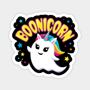 Cute Boonicorn Unicorn Ghost Halloween T Shirt Magnet