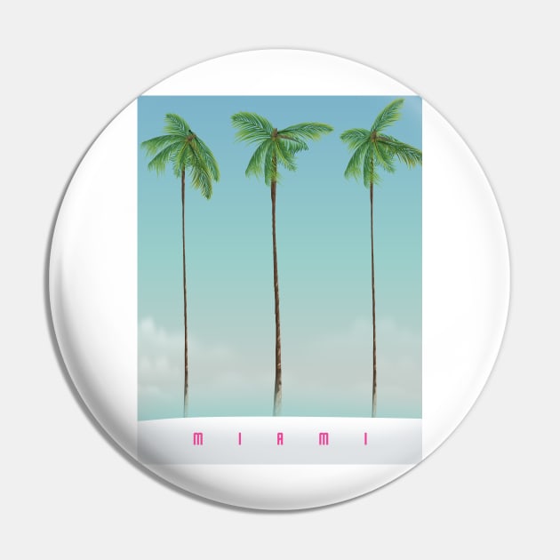 Miami Palm Trees Pin by nickemporium1