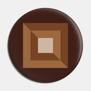 Earth Tones Geo Chocolat Pin