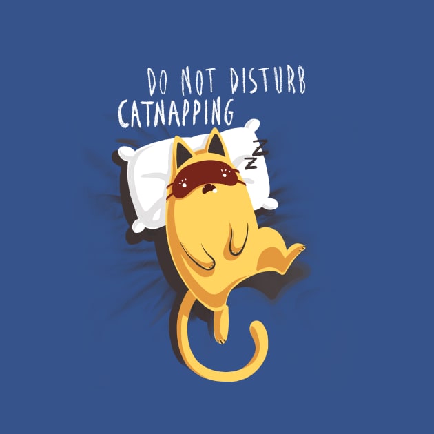 Do not disturb - Cute Funny Kitty - Cat Nap - Computer Work by BlancaVidal