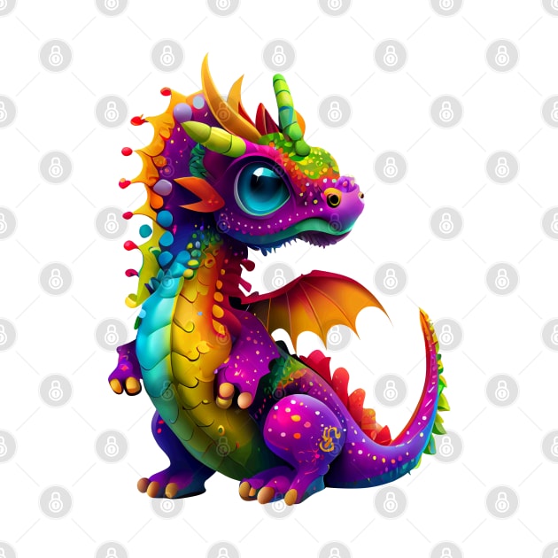 Cute Rainbow Dragon by Etopix