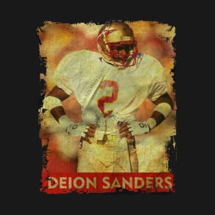 TEXTURE ART- Deion Sanders - RETRO STYLE 1 T-Shirt