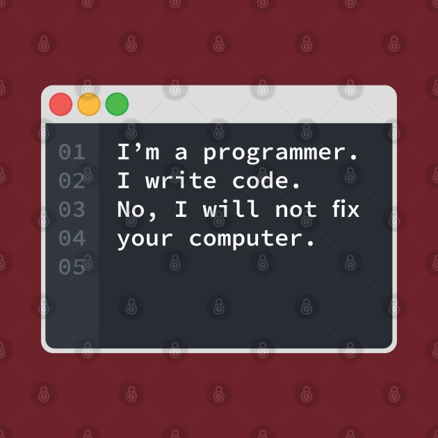 I Am A Programmer by codewearIO