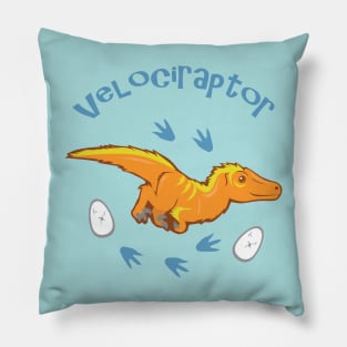 Cute Velociraptor Pillow