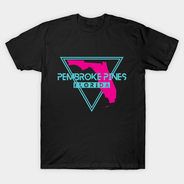 Pembroke Pines Florida Retro Triangle FL - Pembroke Pines - T-Shirt