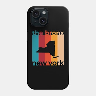 The Bronx New York Souvenirs City NY Retro Cutout Phone Case