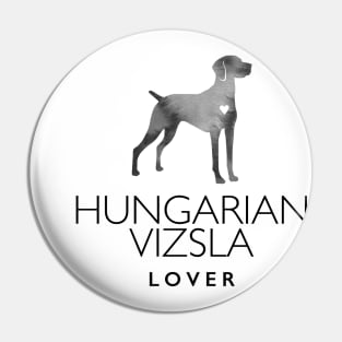 Hungarian Vizsla Dog Lover Gift - Ink Effect Silhouette Pin