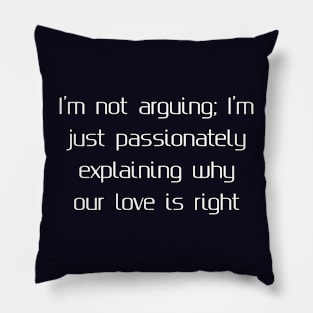 Funny valentines joke Pillow