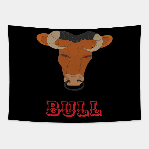 Bull Tapestry by Alekvik