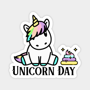Kawaii Unicorn Day and Unicorn Poo Magnet
