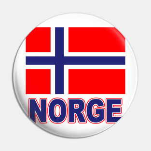 The Pride of Norway (Norge) - Norwegian Language and Flag Design Pin