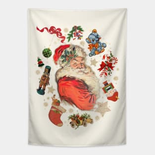 Santa Claus with Gifts Tapestry