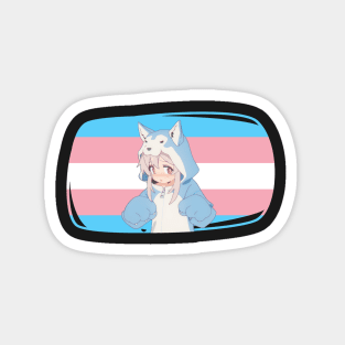 Onimai Mahiro Trans flag Magnet