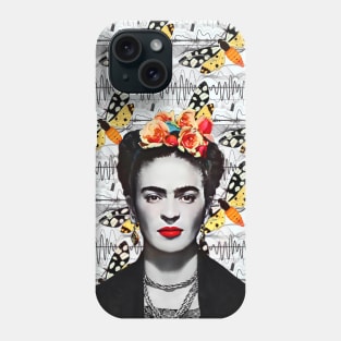 Monarch Butterfly Pattern Frida Kahlo Phone Case