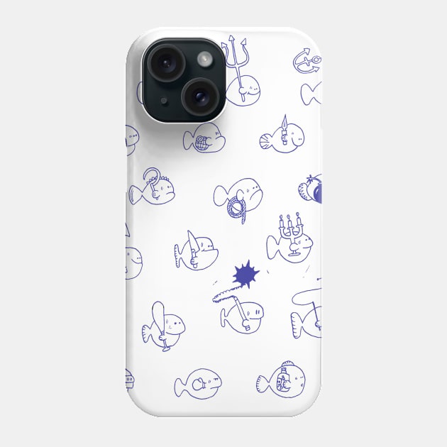 Fish army Phone Case by LucyNuzit