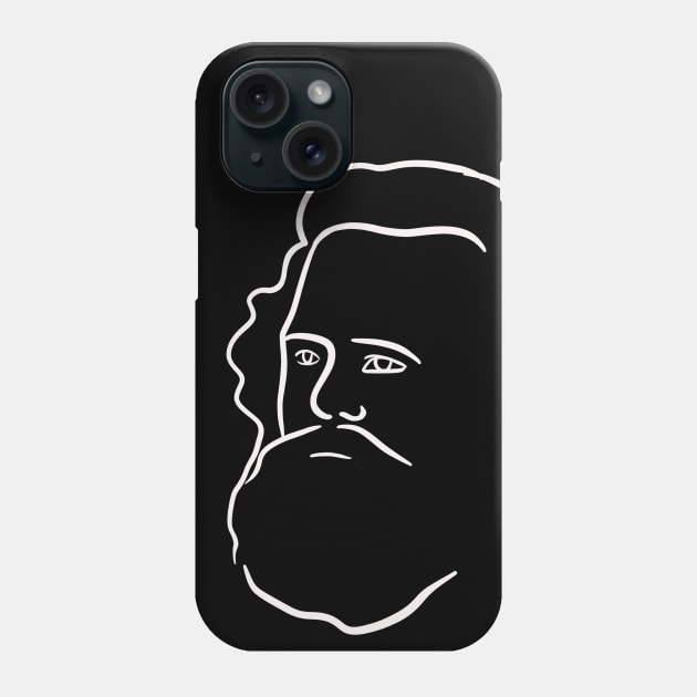 Karl Marx Minimal Portrait Phone Case by isstgeschichte