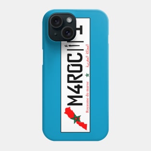 Morocco car license plate Phone Case