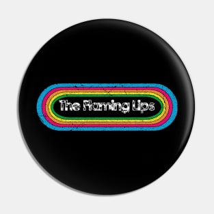 lips ll rainbow retro Pin