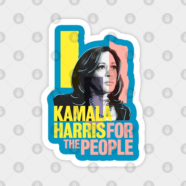 kamala harris Magnet by Rundown