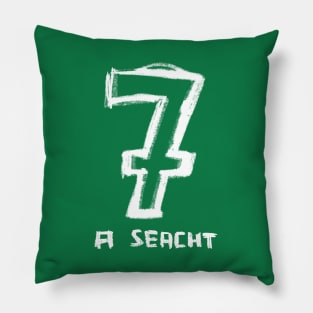 No 7, Gaelic Irish Number Seven Pillow